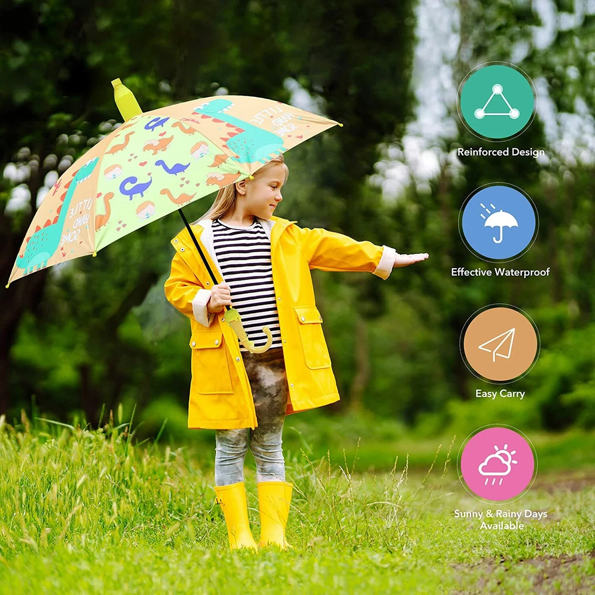 Umbrella with Waterproof Case for kids Automatic Open