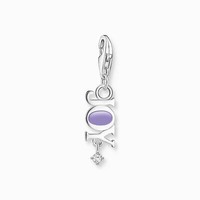 Thomas Sabo Charm AnhäNger Joy 925 Sterlingsilber Mit WeißEm Stein 2008-041-13