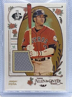 2024 Topps Allen & Ginter #AGR-JPE Jeremy Peña A&G Relics Full Size B