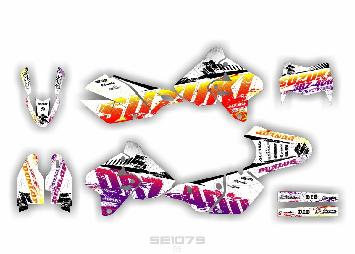 Graphics Kit Suzuki DRZ400 SM Supermoto 1999-2024 SCRUB | eBay