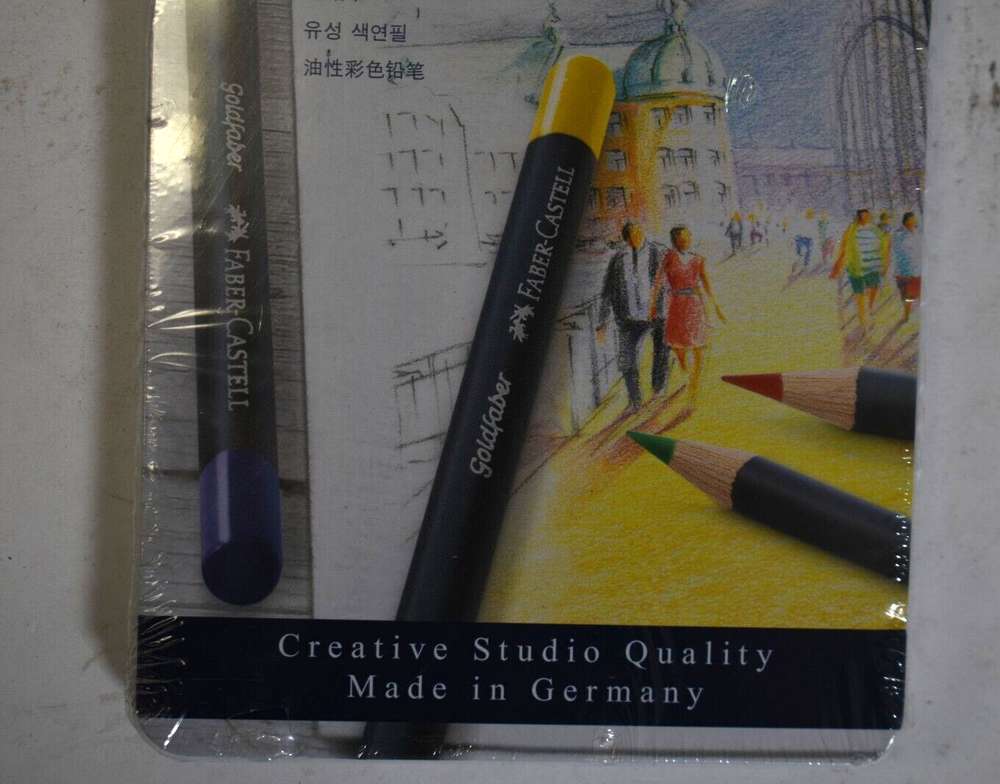 Faber Castell Creative Studio Goldfaber Wood Cased Colored Pencils Set of 12