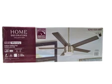 Home Decorators Collection Merwry 52" Indoor Brushed Nickel Ceiling Fan, Remote