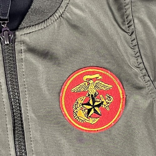 US Air Force Kids Top Gun Bomber Jacket Youth 9 USAF Harley Davidson Patch - Picture 5 of 11