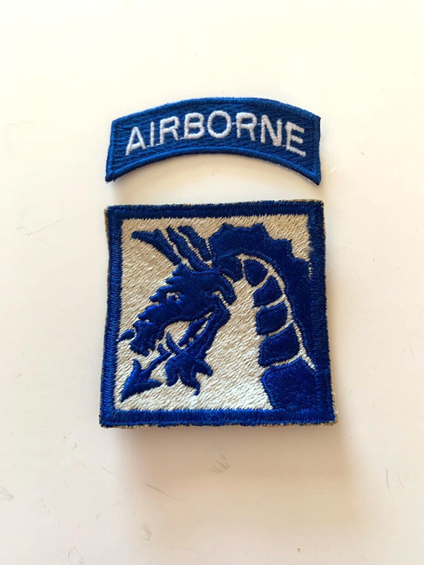 U. S. ARMY 18TH AIRBORNE CORPS COLORED PATCH WITH AIRBORNE TAB