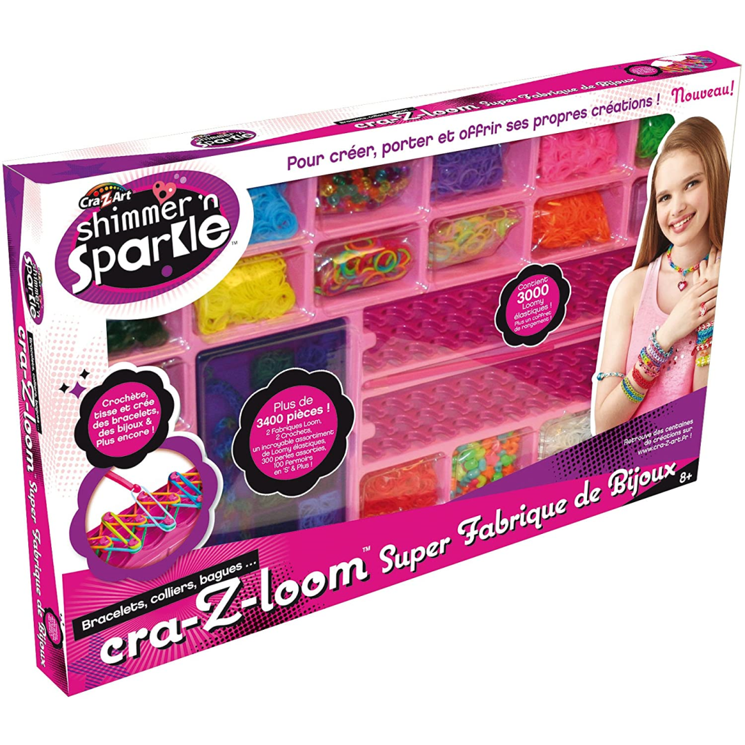 Cra Z Art Shimmer & Sparkle Ultimate Deluxe Bracelet Maker 19124 (Box Damaged)