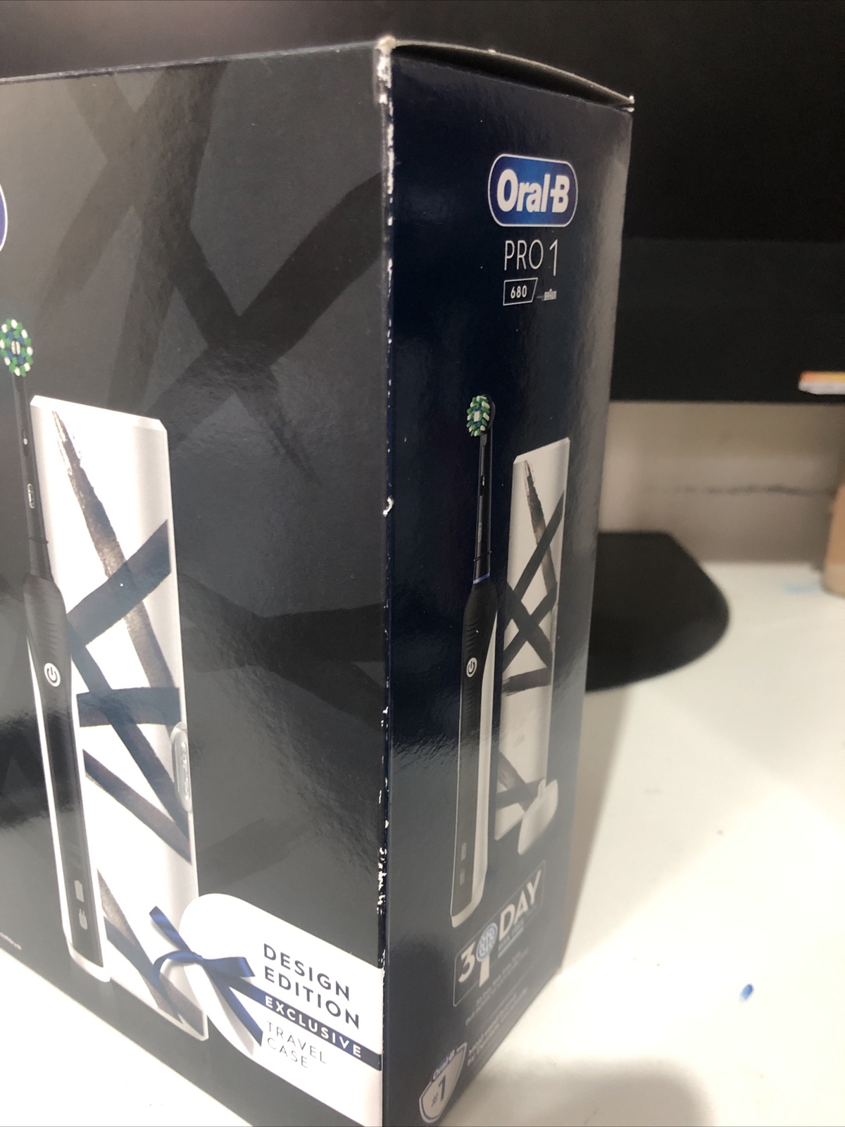 ORAL B PRO 1 (680) DESIGN EDITION RECHARGEABLE TOOTHBRUSH WITH TRAVEL CASE eBay