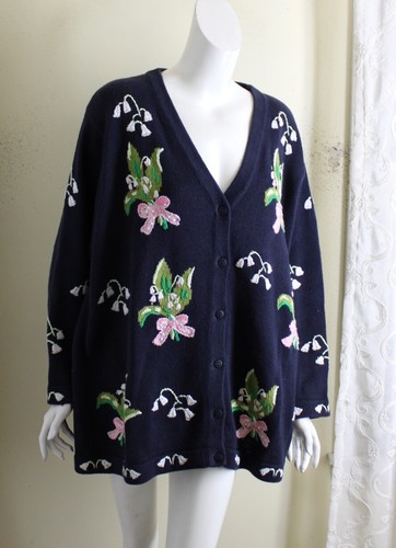 Floral Long Cardigan Sweater | eBay