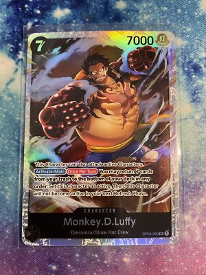 One Piece Card Game Kingdoms of Intrigue Monkey D Luffy OP04-090