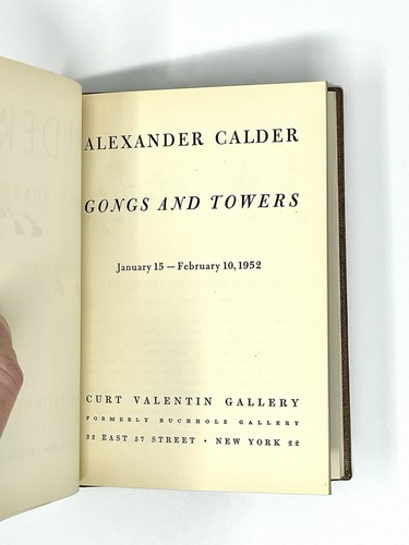 Rare 1951 Art Book - Curt Valentin Gallery Guide - Calder Picssso Kirchner - Picture 4 of 9