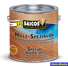 Saicos Holz-Spezialöl 0113 Bangkirai-Öl Hell 0,125 L transparent Terrassenöl