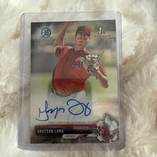2017 Bowman Chrome Prospect Autographs #CPAGL  - Grayson Long