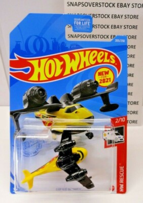 2021 HOT WHEELS YELLOW WATER BOMBER AIRPLANE, HW RESCUE #2/10, HW #205, VHTF
