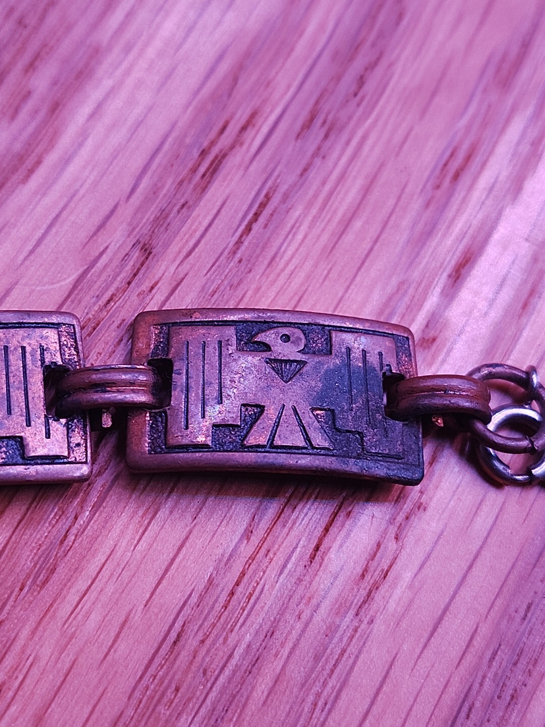 Rare Vintage Solid Copper Marked Thunderbird 1/2"… - image 12