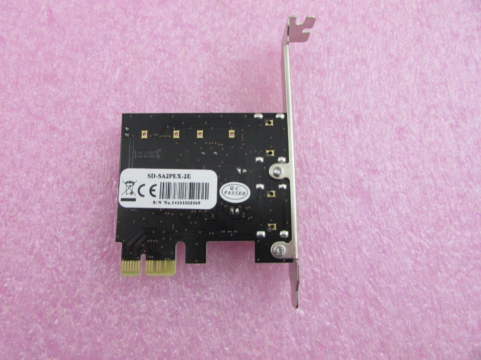 Syba SD-SA2PEX-2E SIL3132 2-Port eSATA II PCI-e RAID Card FH Bracket - Image 3 of 4