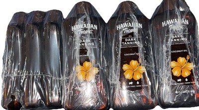 12 NEW Hawaiian Tropic Dark Tanning Oil Lotion Coconut Oil 8 Fl Oz 12 Bottles