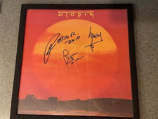 Utopia Framed Album Cover signed by Todd Rundgren Roger Powell Kasim Sulton