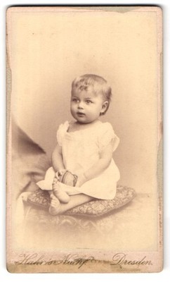 Fotografie Hahn´s Nachfl., Dresden, Waisenhaus-Strasse 30, Portrait niedliches  