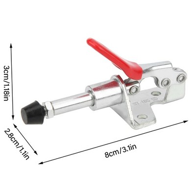 4x Toggle Clamp Fixed Lock Load 45kg Push Pull Quick Release Hand Tool GH 301AM