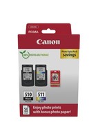 Canon PG-510/CL-511 Tintenpatrone + Fotopapier-Vorteilspaket #12585539