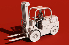 Hyster Diesel Forklift - 2mm / N Scale