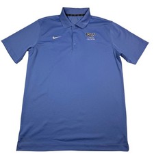 Nike Dri-FIT Tampa Bay Rays Spring Training Polo Shirt Mens Medium Blue MLB