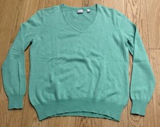 kuscheliger Pullover Gr. 44 Adagio Seide & Cashmere Grün Damen pulli kashmir 11a