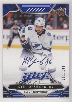 2019-20 MVP Puzzle Back Blue Script Achievements 11/100 Nikita Kucherov #215 lt5