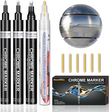 10-In-1 Liquid Chrome Marker - Chrome Paint Pen with Permanent Mirror Effects fo