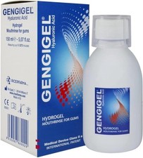 Gengigel Hyaluronic Acid Mouthrinse 150 ml , Oral Care Solution for Gum Health,