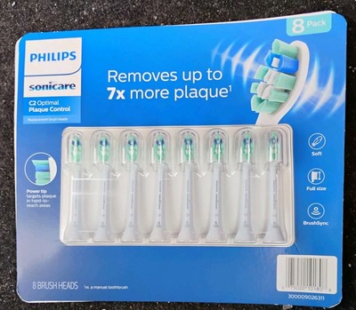 Philips Sonicare  C2 Optimal Plaque Control Replacements Brush Heads 8 Pack