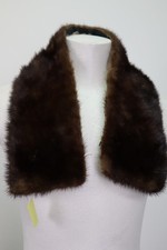 Women's  Mink Fur Collar Detachable For Coat Raincoat MINT