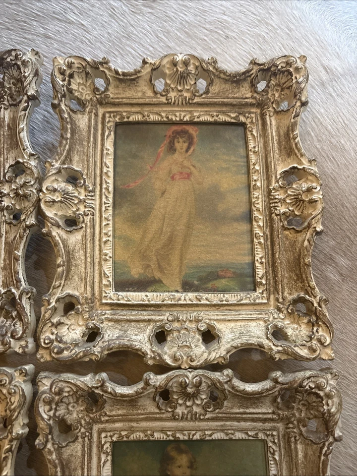 FAMOSA REPRODUCCIÓN IMPRESIÓN ENMARCADA DE "BLUE BOY" DE THOMAS GAINSBOROUGH Set 4 Foto 3 de 4