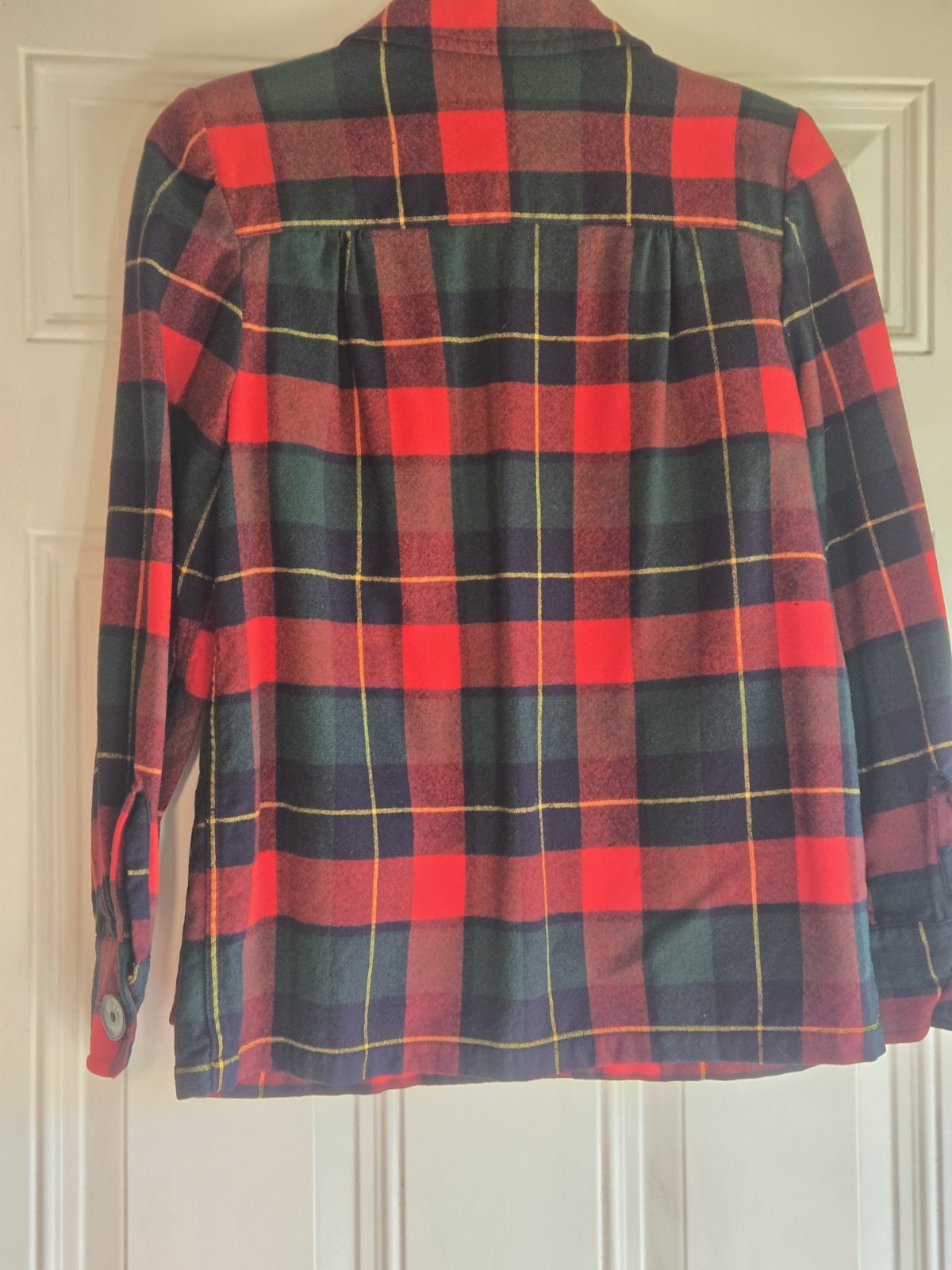 Pendleton Wool Check Casual Jacket Red - image 11