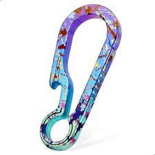 Heavy Duty Titanium Carabiner Keychain Clip Quick Release Key Holder