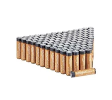 100 Amazon Basics AAA Alkaline High-Performance Batteries 1.5 Volt 10-Year Shelf