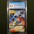 2019 POKEMON JPN SUN & MOON TAG TEAM RESHIRAM & CHARIZARD GX CGC 9.5