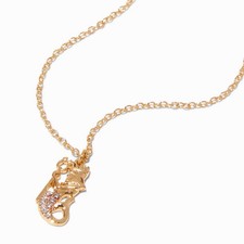 Claire's Gold Zodiac Symbol Pendant Necklace - Aquarius G131424-1 BIN 7