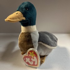 Ty Jake the Mallard Duck Plush Toy Vintage 1998 Collectible Beanie Babies