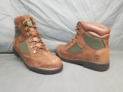Timberland Boys Field Boot 6 Inch Waterproof Brown Green Size 6.5 NEW NO BOX!