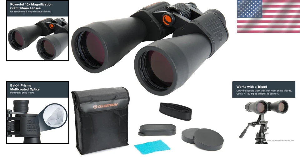 SkyMaster 12x60 Binoculars – Long-Range Astronomy Viewing - Image 2 of 4