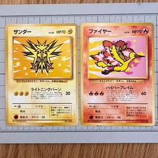 Pokemon Card Old Back Moltres Zapdos ANA Promo 2Set MP-HP Gift Japanese