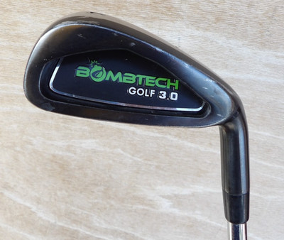 NICE BLACK BOMBTECH 3.0 4 IRON STIFF FLEX 21 LOFT STIFF STEEL SHAFT RIGHT HAND