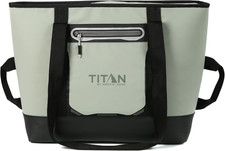 Soft Sided Cooler Tote with Handle & Shoulder Strap, 30 Can Capacity