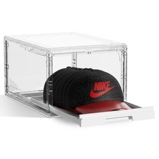 Hat Organizer for Baseball Caps Storage Organizer with Sliding Trays