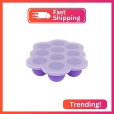 WeeSprout Silicone Freezer Tray with Clip on Lid Perfect Food Storage Container