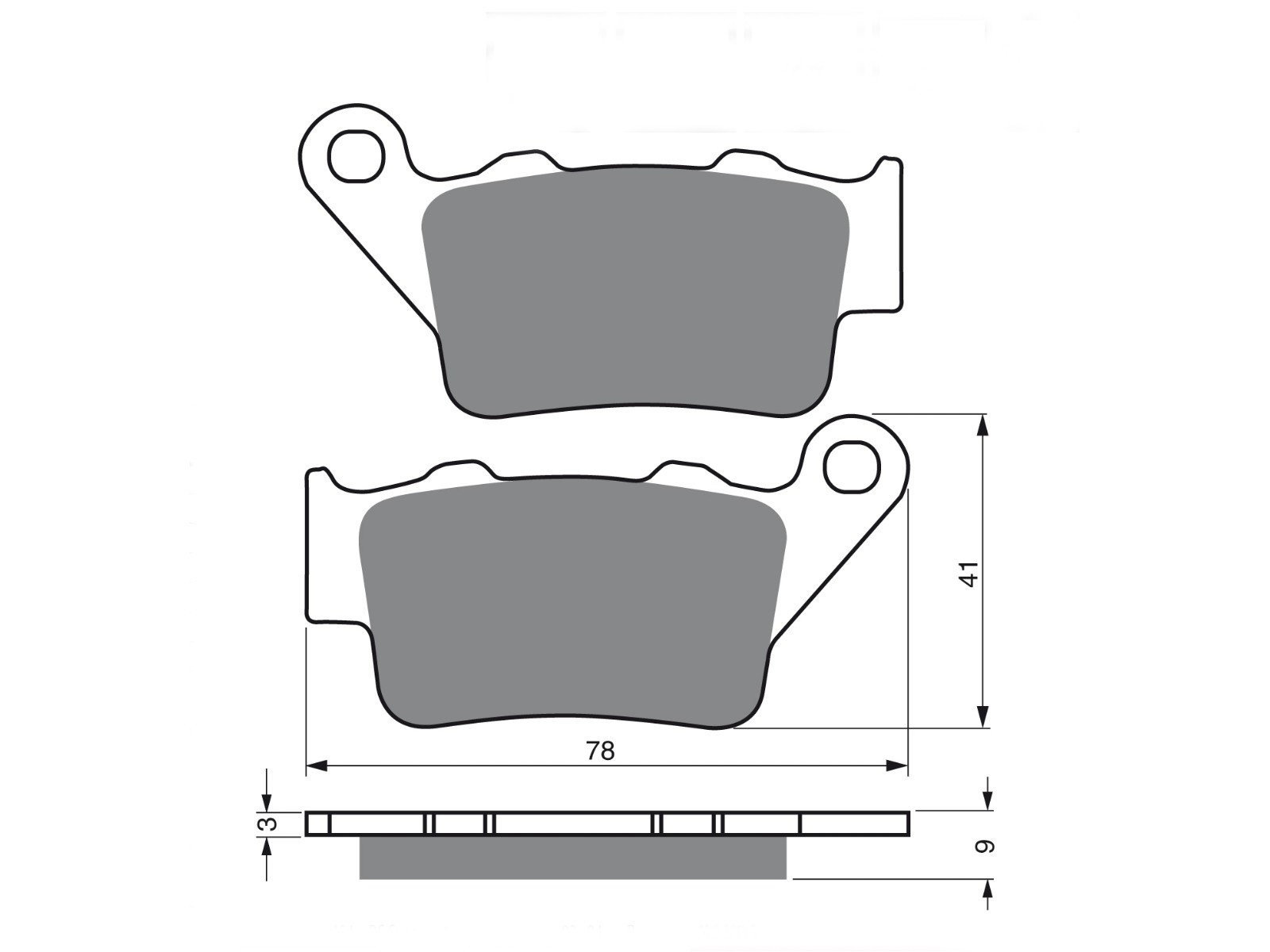 Motomaster Brake Pads Racing GP Fits Brembo Rear Harley Davidson Victory