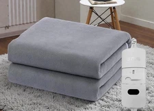New Full Size Electric Home Blanket Heated Sherpa Twin Bed Fleece Heat Us Plug !