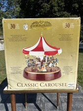 MR.CHRISTMAS WORLD'S FAIR GOLD LABEL SWING CAROUSEL BRAND NEW IN BOX