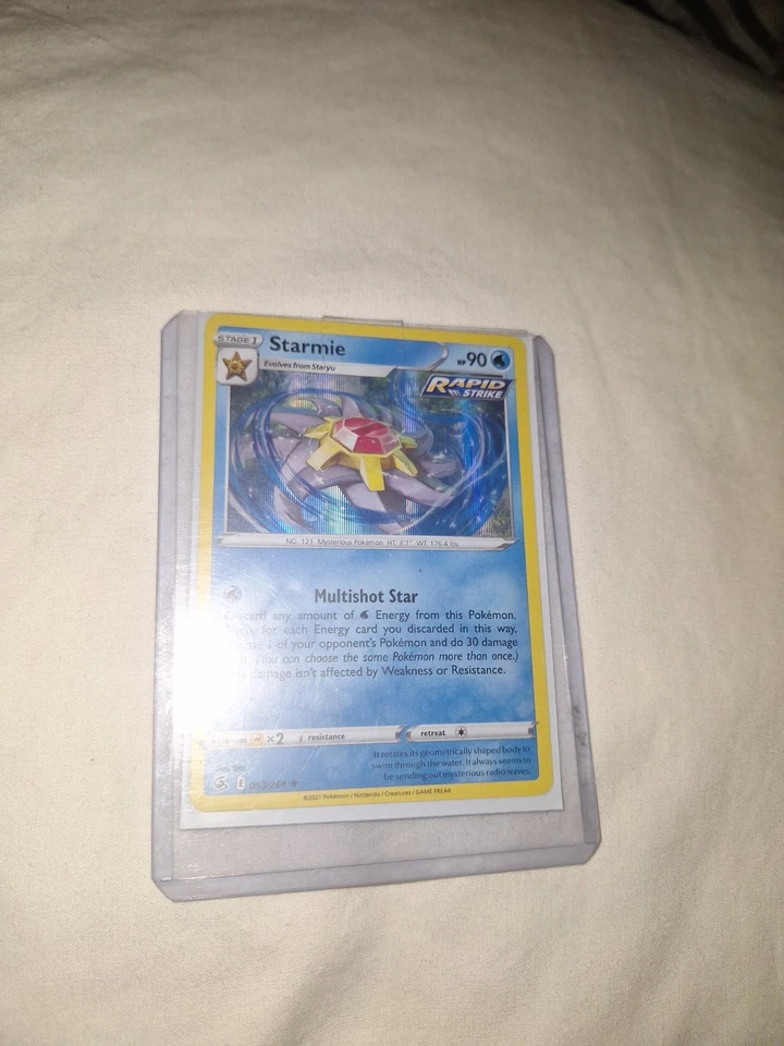 Stage 1 Starmie Evolves With Staryu HP 90 Rapid Strike Multishot Star 053/264 - Image 2 of 4