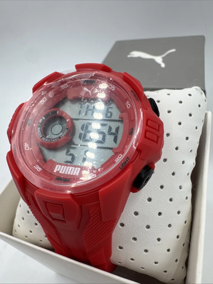 Reloj Digital Puma Bold P5040 Rojo - Nuevo en Caja con Manual 48.5mm Foto 3 de 4